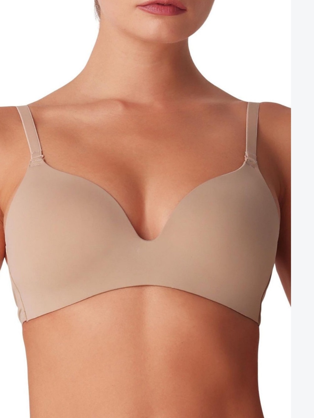 René Rofé 2- Pack Wireless Memory Foam Bras 36C Soft Pink/White